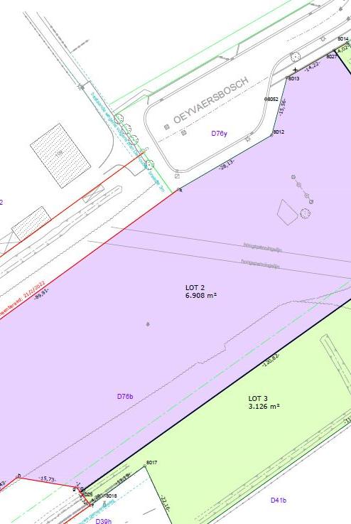 afbakening bedrijventerrein Oeyvaersbosch