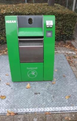 ondergrondse container voor huisvuil met eID
